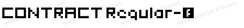 CONTRACT Regular字体转换